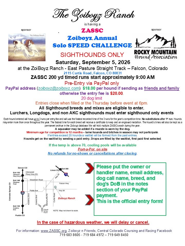 5 Sep 2026 Non-Sighthounds flyer